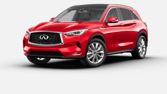 2021 QX50 Essential 2.0T AWD in Dynamic Sunstone Red