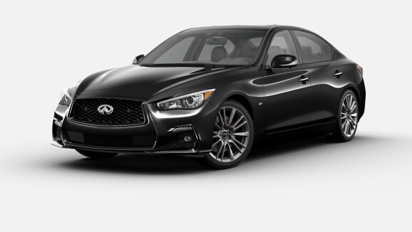 2021 Q50 Red Sport I-LINE ProACTIVE AWD in Midnight Black