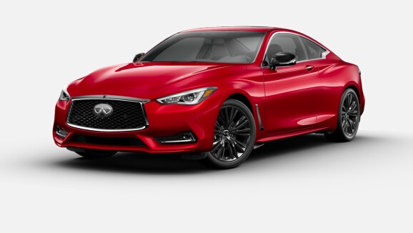 2022 Q60 LUXE AWD in Dynamic Sunstone Red