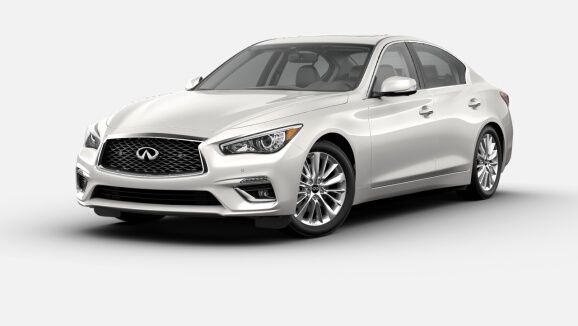 2021 Q50 LUXE AWD in Pure White