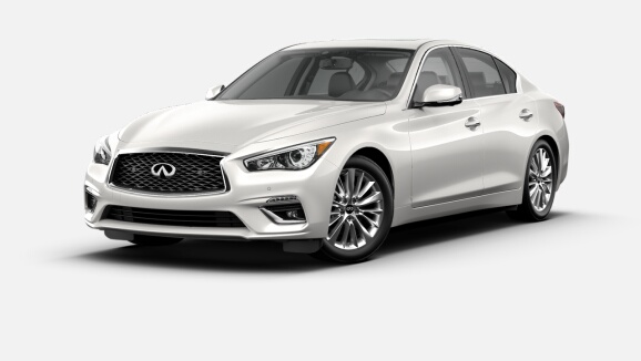 2022 Q50 LUXE AWD in Pure White