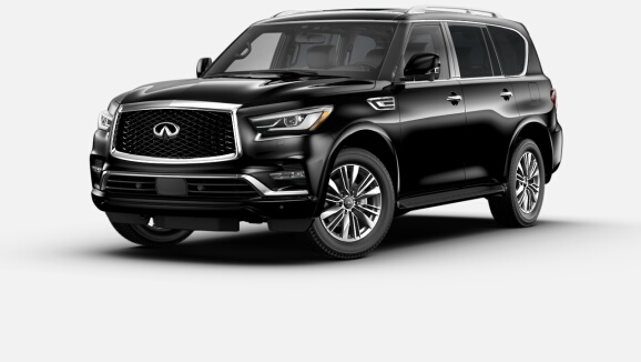 2021 QX80 7-Passenger LUXE AWD in Black Obsidian