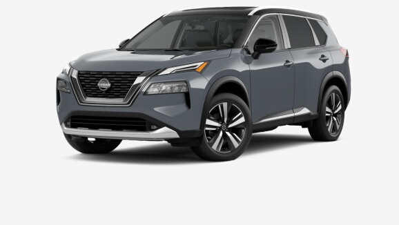 2022 Rogue Platinum AWD in Two-tone Boulder Grey Pearl